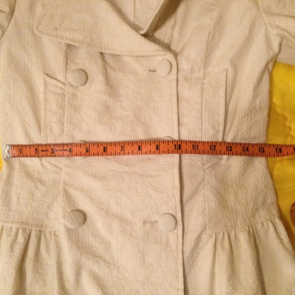 ij collection cream color Button up Pea Coat - Picture 9 of 12